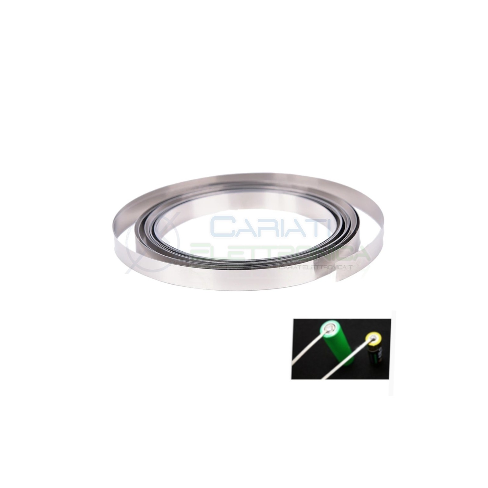 1 metro Striscia di Nichel 10mm x 0.15mm per batterie 18650 Linguette Paglietta Generico