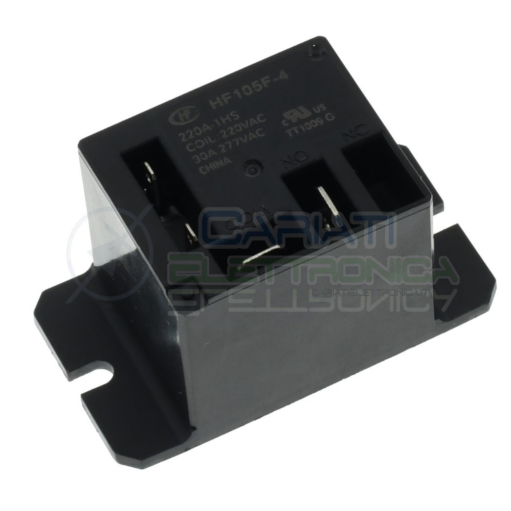 Relay coil 220V JQX-105F-4-220V-1HS HF105F-4-220A-1HS 30A SpstHONGFA RELAY