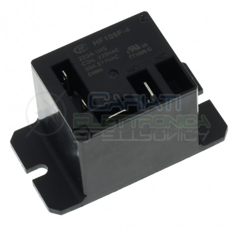 Relay coil 220V JQX-105F-4-220V-1HS HF105F-4-220A-1HS 30A SpstHONGFA RELAY