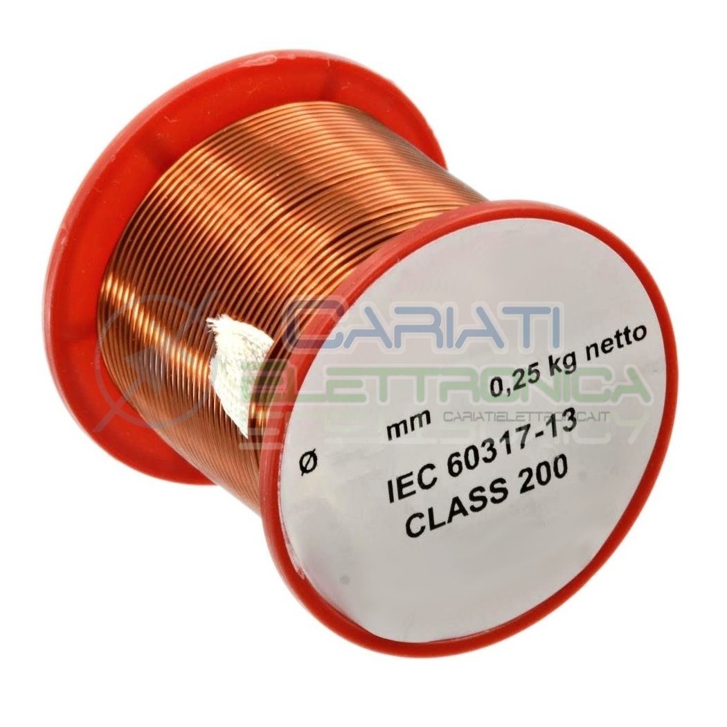 250g Cavo di rame da 0,75 mm singolarmente smaltato per avvolgimenti 0,25 kg Synflex