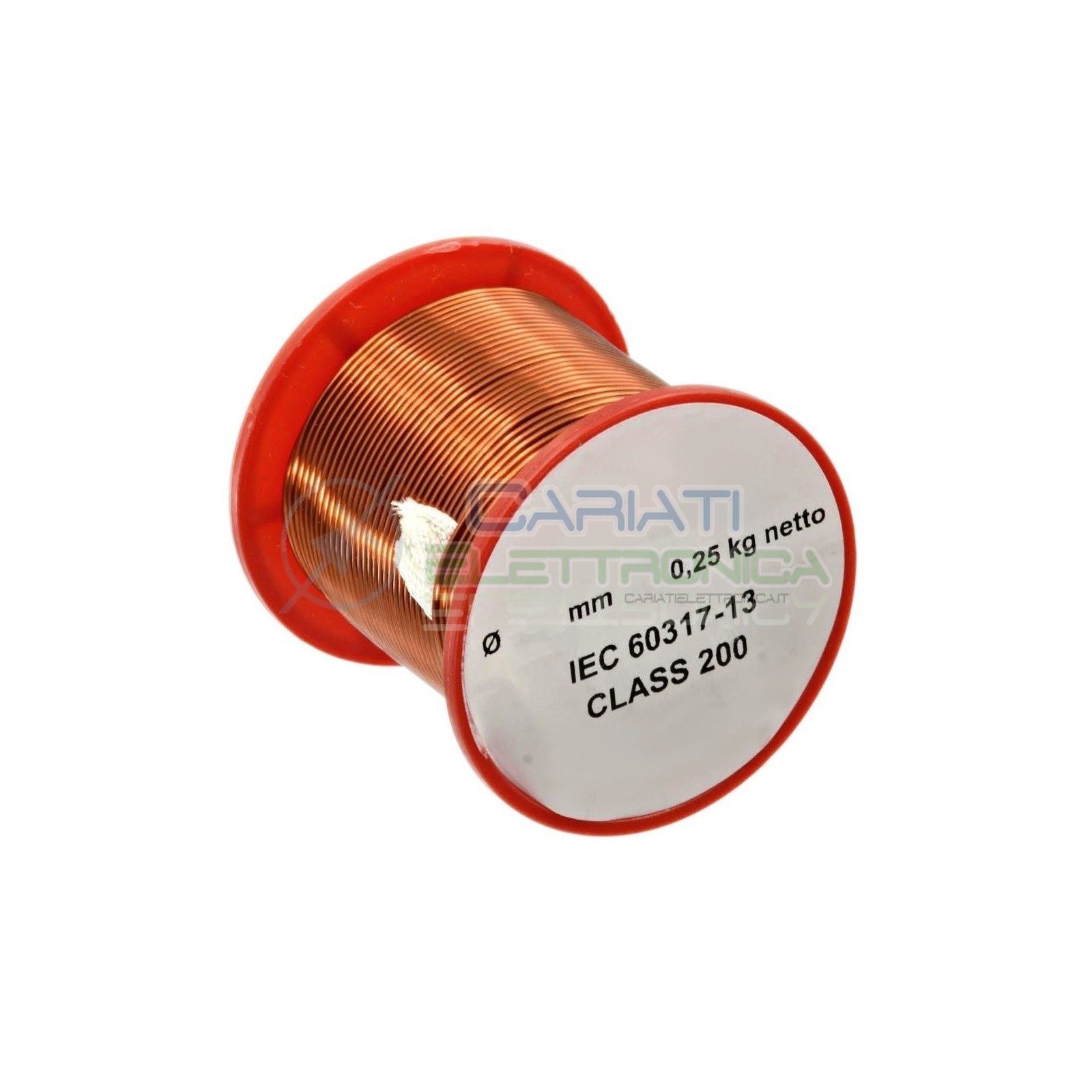 250g Rotolo filo di rame da 0,60mm singolarmente smaltato per avvolgimenti Cavo bobina 0,25 kgGenerico