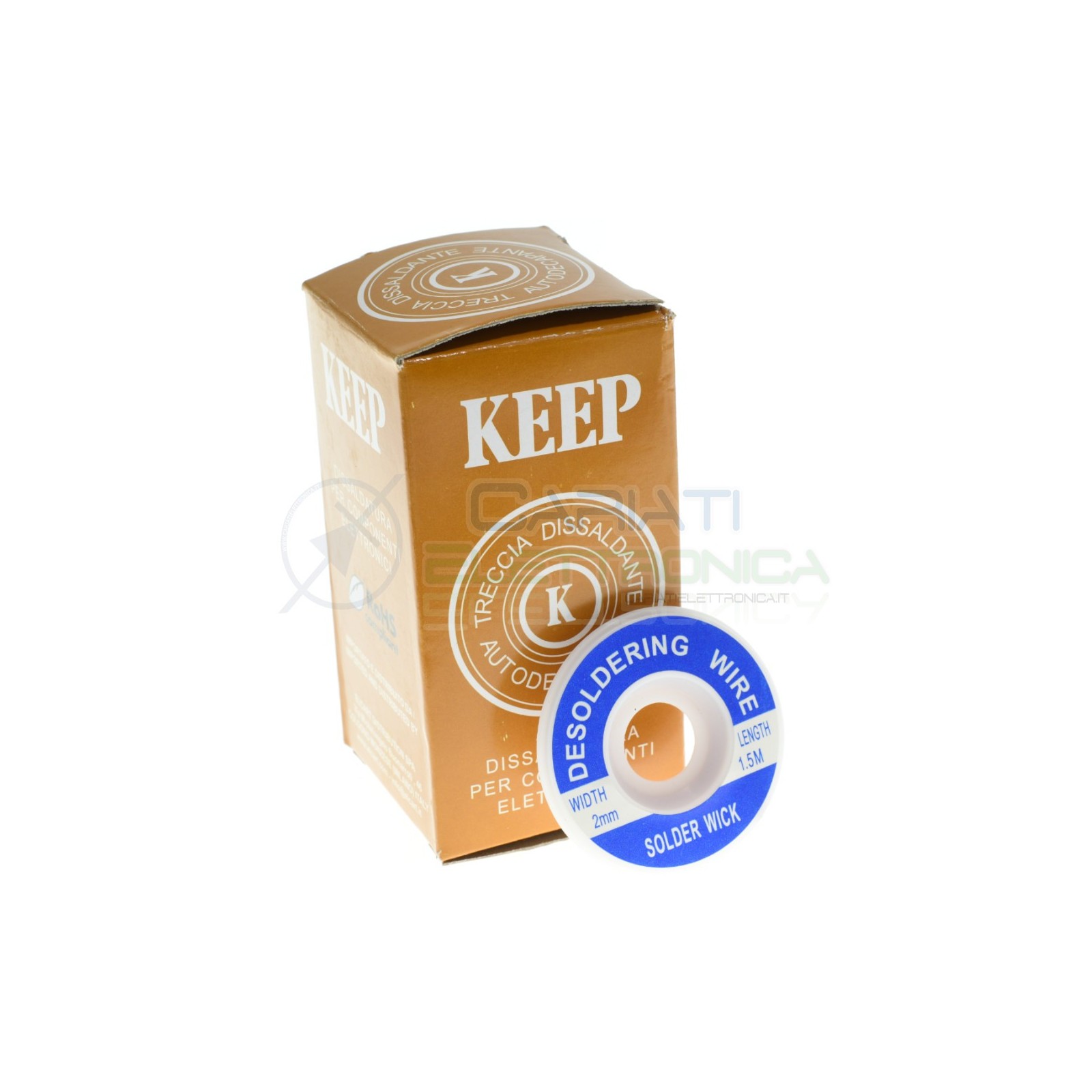 Solder wick 2mm Lenght 1,5m Desoldering wire Keep