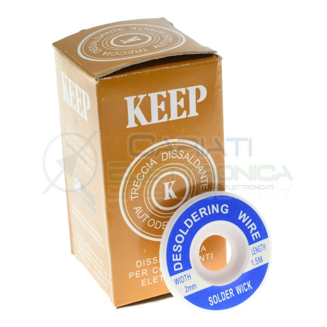 Solder wick 2mm Lenght 1,5m Desoldering wire Keep