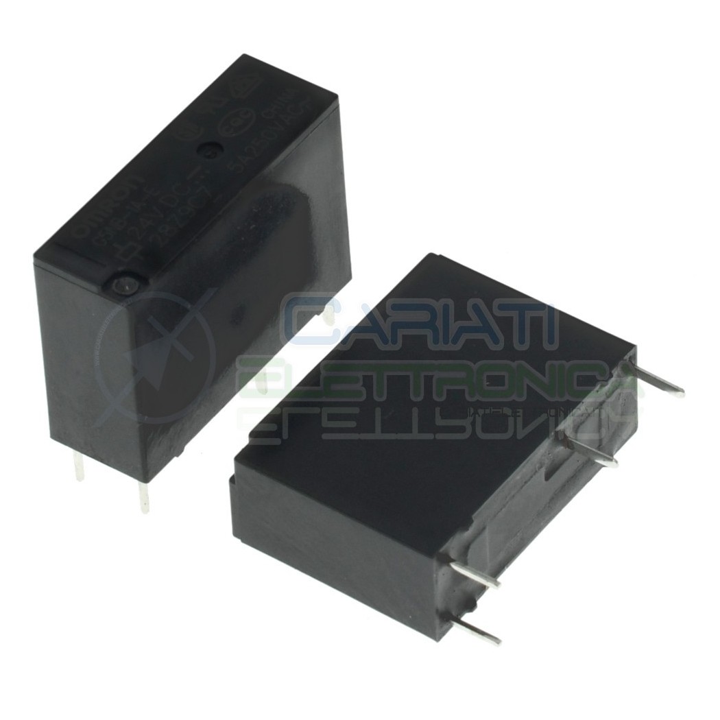 Relè G5NB-1A-E bobina 24V singolo 1 scambio Spst 250Vac 5A Omron Omron