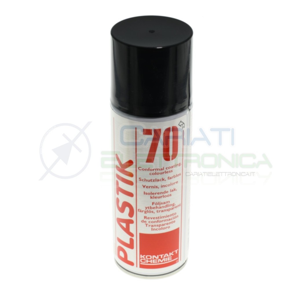 Plastik 70 Lacca Spray universale da 200ml Vernice incolore rivestimento per circuiti stampati Kontakt Chemie