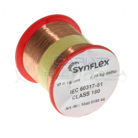 Coil wire single coated enamelled 0,15mm 0,25KgSynflex