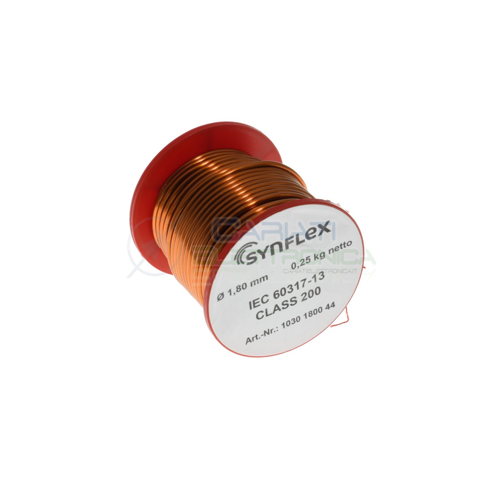 250g Rotolo filo di rame da 1,80mm singolarmente smaltato per avvolgimenti Cavo bobina 0,25 kgSynflex