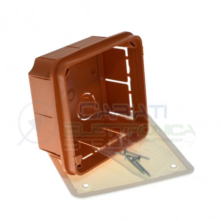 Scatola cassetta di derivazione 92x92x45mm FG10208 incasso a parete Faeg