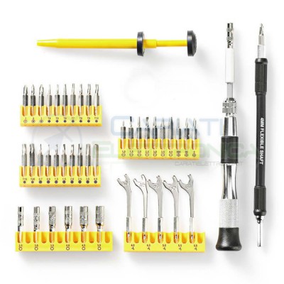 47pz Set di Precisione Cacciaviti tools Riparazione Torx Telefono Laptop Kit Accessori Nedis