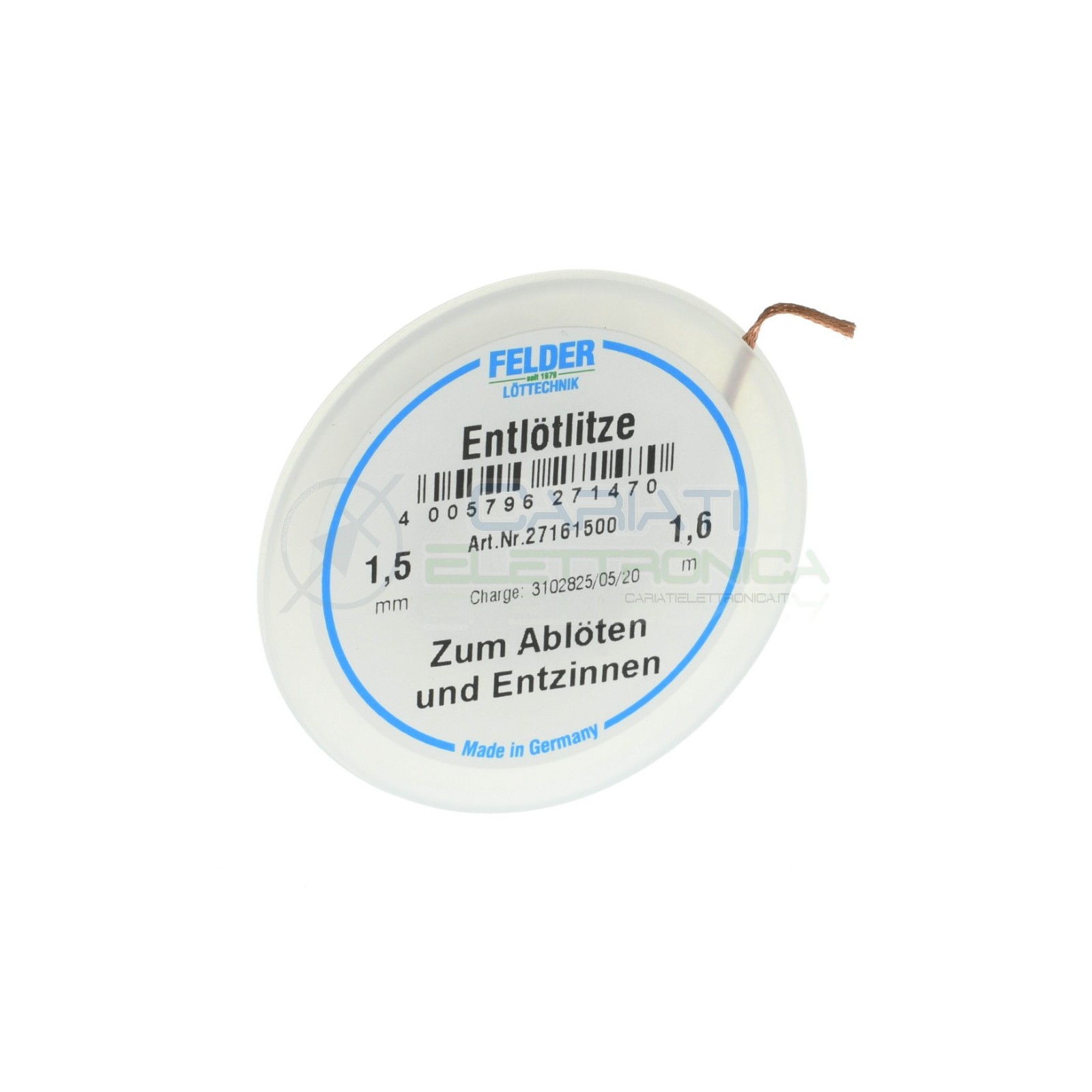 Desoldering wick 1,5mm lenght 1,6m FelderFelder
