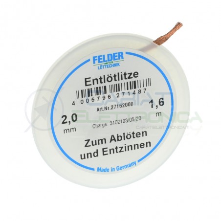 Desoldering wick 2mm lenght 1,6m FelderFelder