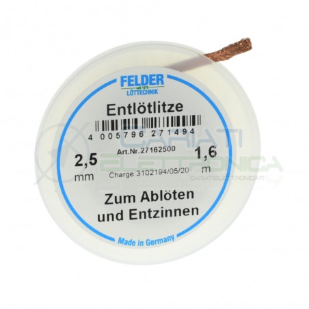 Desoldering wick 2,5mm lenght 1,6m FelderFelder