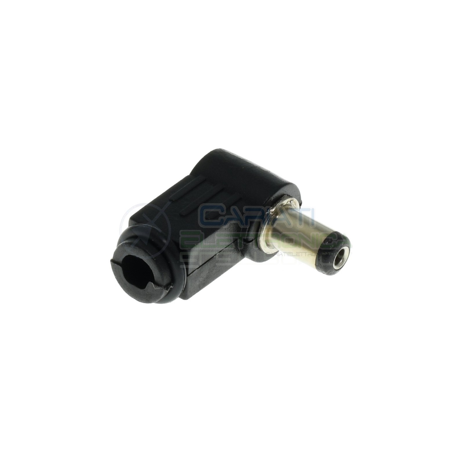 2 Pezzi Connettore Alimentazione Dc 5,5X2,1 a 90° Maschio 9,5mm Generico
