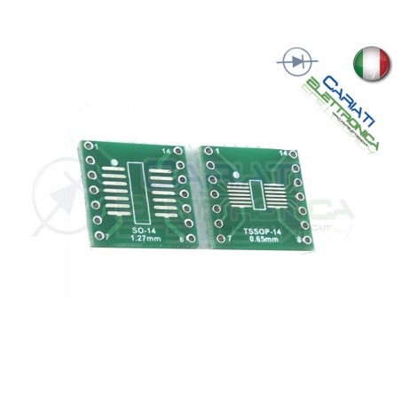 Adattatore Basetta Test PCB SOP14 SSOP14 Tssop14 a DIP14 14pin