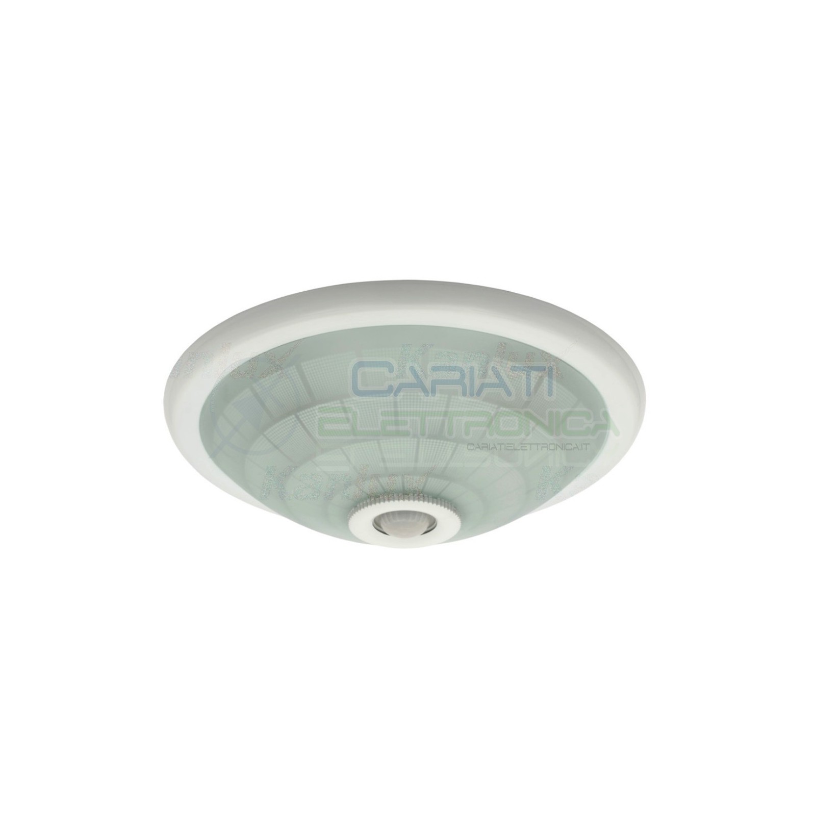 Plafoniera Portalampada E27 Con Sensore Di Movimento Infrarossi Per 2 LampadineKanlux