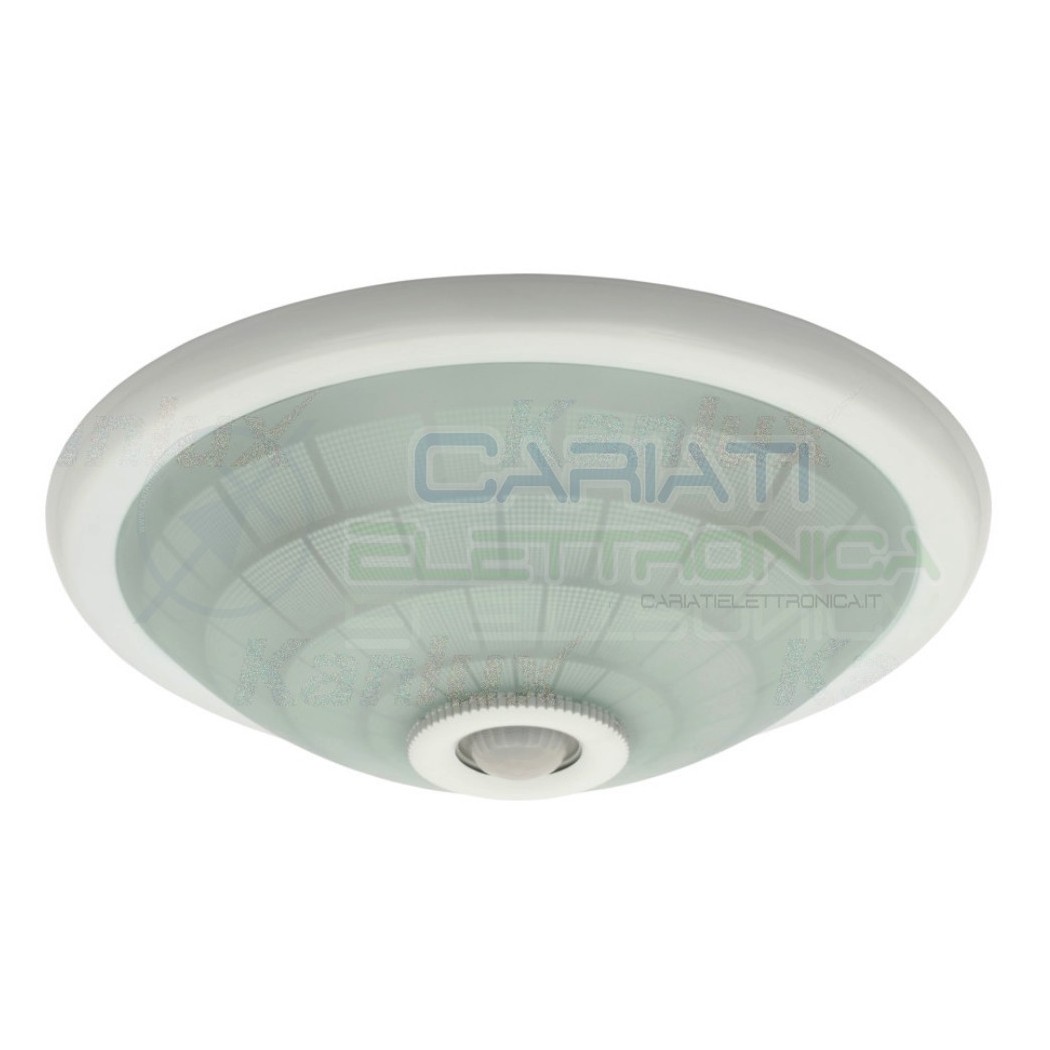 Plafoniera Portalampada E27 Con Sensore Di Movimento Infrarossi Per 2 LampadineKanlux
