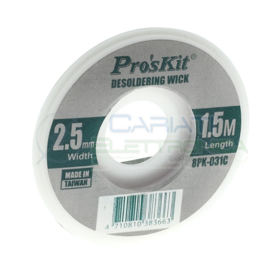 Desoldering wick 2,5mm lenght 1,5m 8pk-031c ProskitProskit