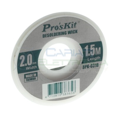 Desoldering wick 2mm lenght 1,5m 8pk-031b ProskitProskit