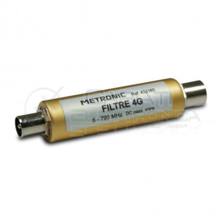 Filtro 4G LTE antenna Tv mas/fem 9,52mm Metronic Metronic