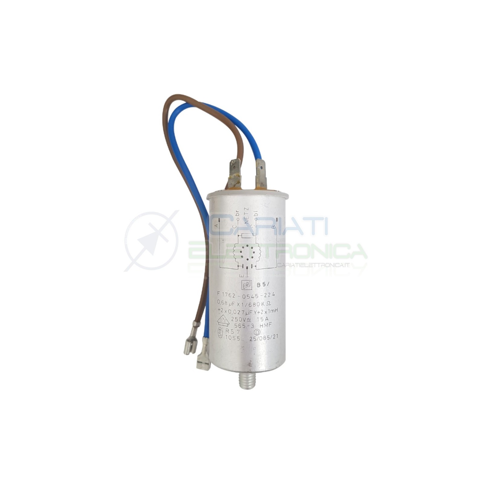 Condensatore 0.68uF 250V per Whirlpool AWG 758 F 1762-0545-224Generico