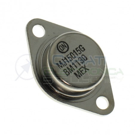 MJ15015G Transistor BJT Audio NPN 120V 6MHz 180W 15A 70hFEOn semiconductor