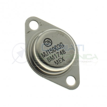 MJ15003G Transistor BJT Audio NPN 140V 2MHz 250W 20A 25hFEOn semiconductor