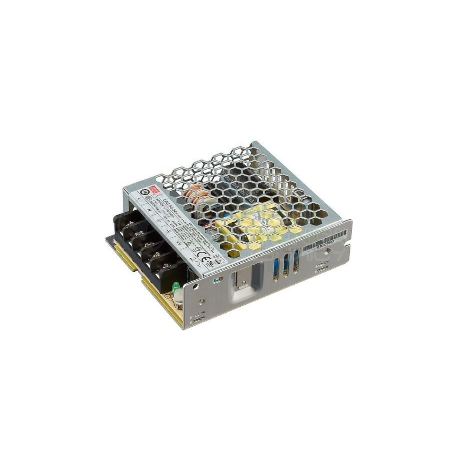 LRS-50-24 Alimentatore switching uscita 24V 2,2A ingresso 230Vac Mean well 24VdcMean Well
