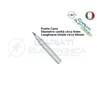 Tips Tip 0,5mm with hole 6mm for soldering stationGenerico