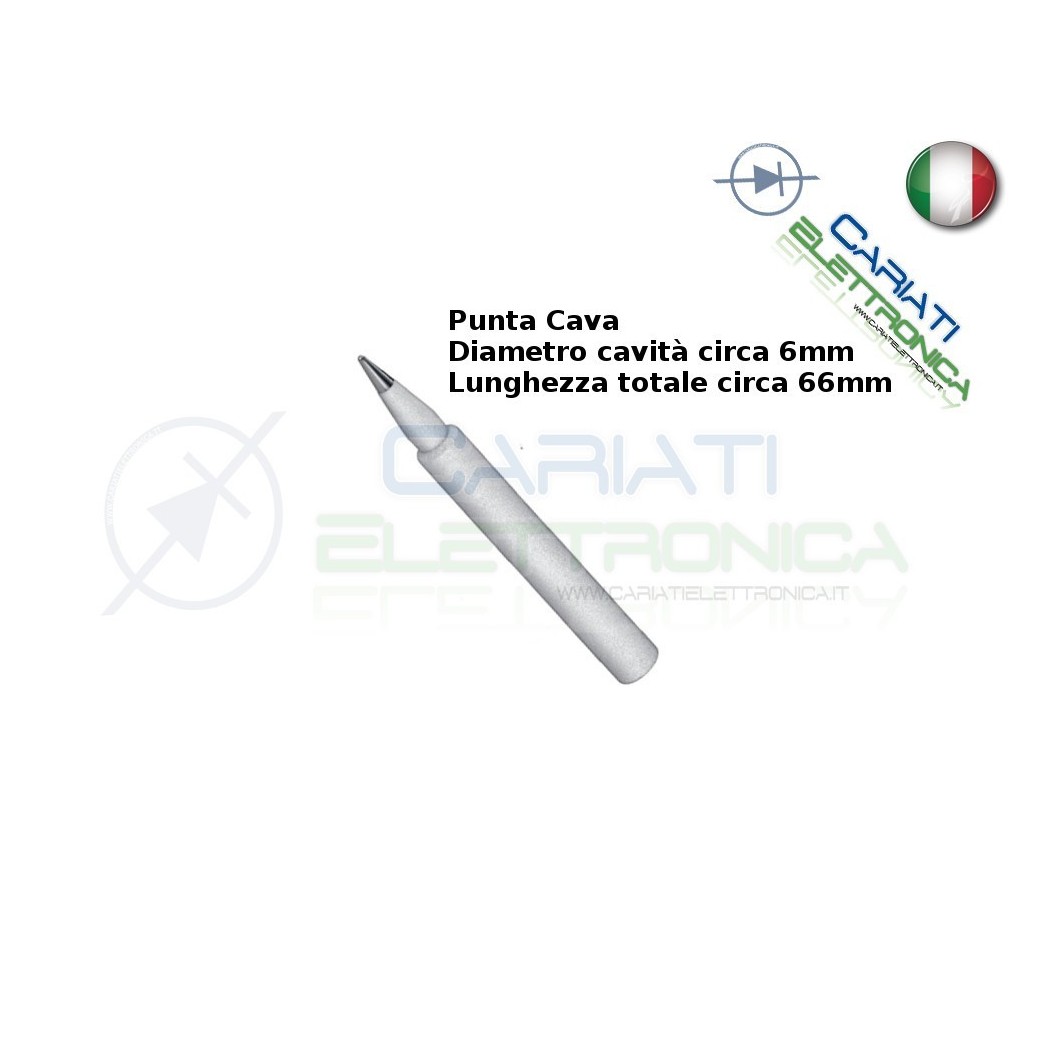 Tips Tip 0,5mm with hole 6mm for soldering stationGenerico
