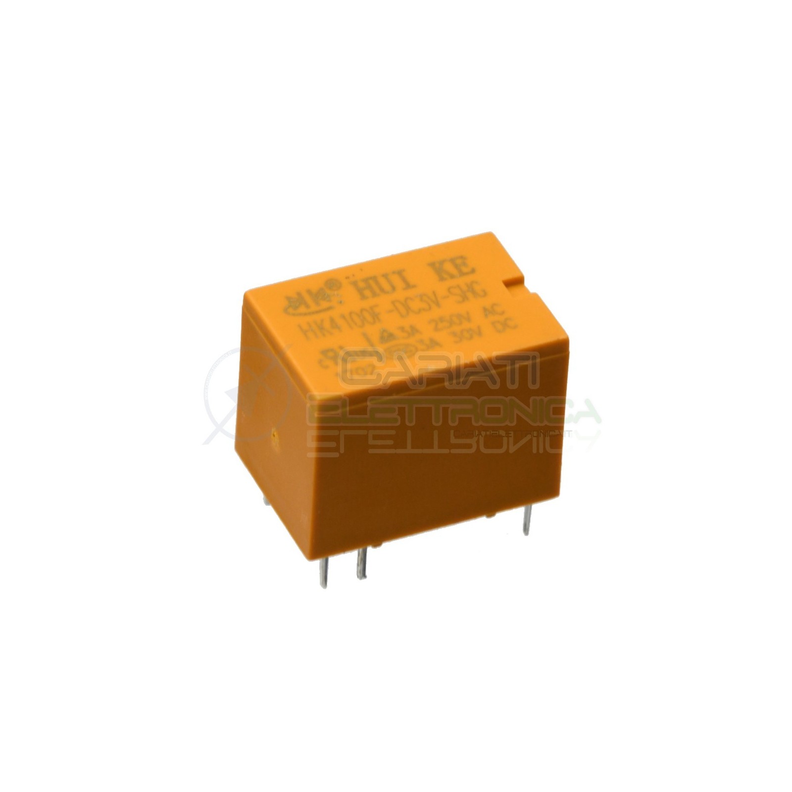 HK4100F-DC5V-SHG Relay Relè 5V Dc 3A Circuito Stampato Pcb 1 Scambio SPDT Hui Ke