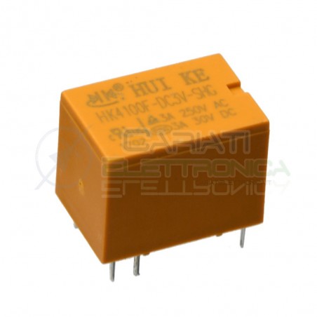 HK4100F-DC5V-SHG Relay Relè 5V Dc 3A Circuito Stampato Pcb 1 Scambio SPDT Hui Ke