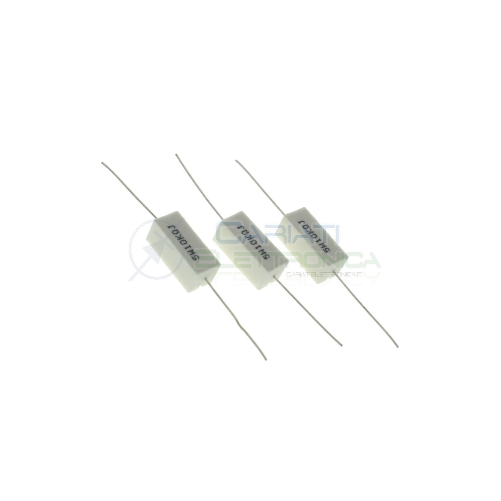 3 Pezzi Resistenza Ceramica 10Kohm 5W 10 Kohm ResistenzeSR Passive