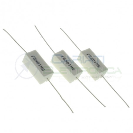 3 Pezzi Resistenza Ceramica 10Kohm 5W 10 Kohm ResistenzeSR Passive