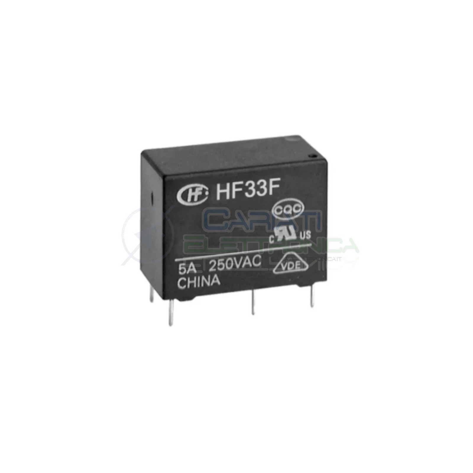 Relè Spst Hongfa HF33F-024-ZS3 Bobina 24V Dc Uscita Corrente 3/5A Tensione 250Vac 30Vdc HONGFA RELAY