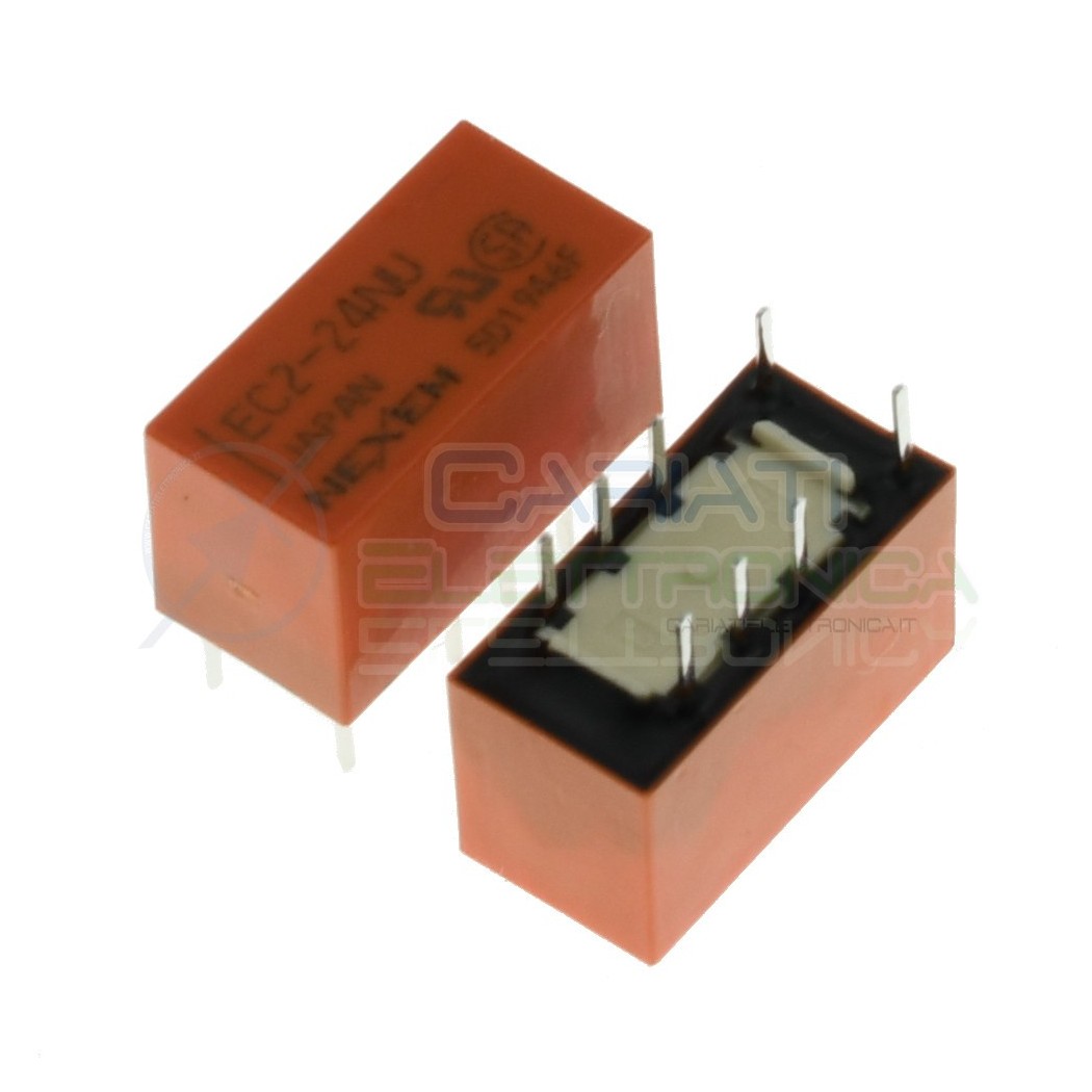 EC2-24NU Relè con bobina 24V Dpdt Doppio scambio 2A 250V 8 Pin Kemet