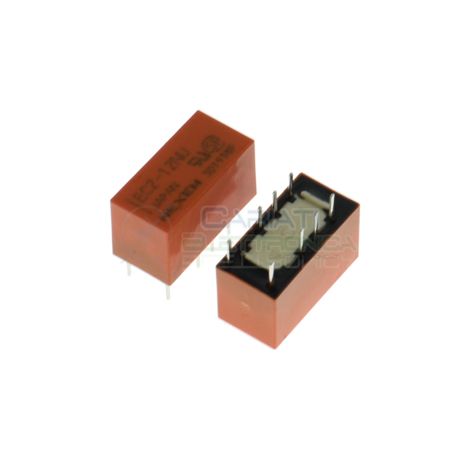 EC2-12NU Relè con bobina 12V Dpdt Doppio scambio 2A 250V 8 Pin Kemet