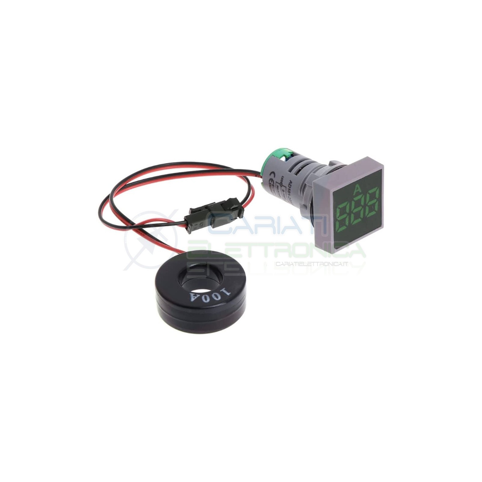 Amperometro Display Amperometrico 100A Verde da Pannello 22mmGenerico