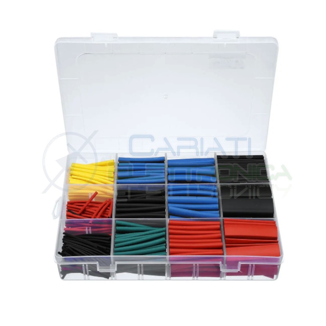 Kit 560pz Guaina Termorestringente 10cm Multicolore Termo retraibileGenerico