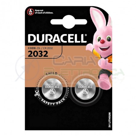 BATTERIA DURACELL LITHIUM 2032 CR2032 CR 2032 DL2032Duracell