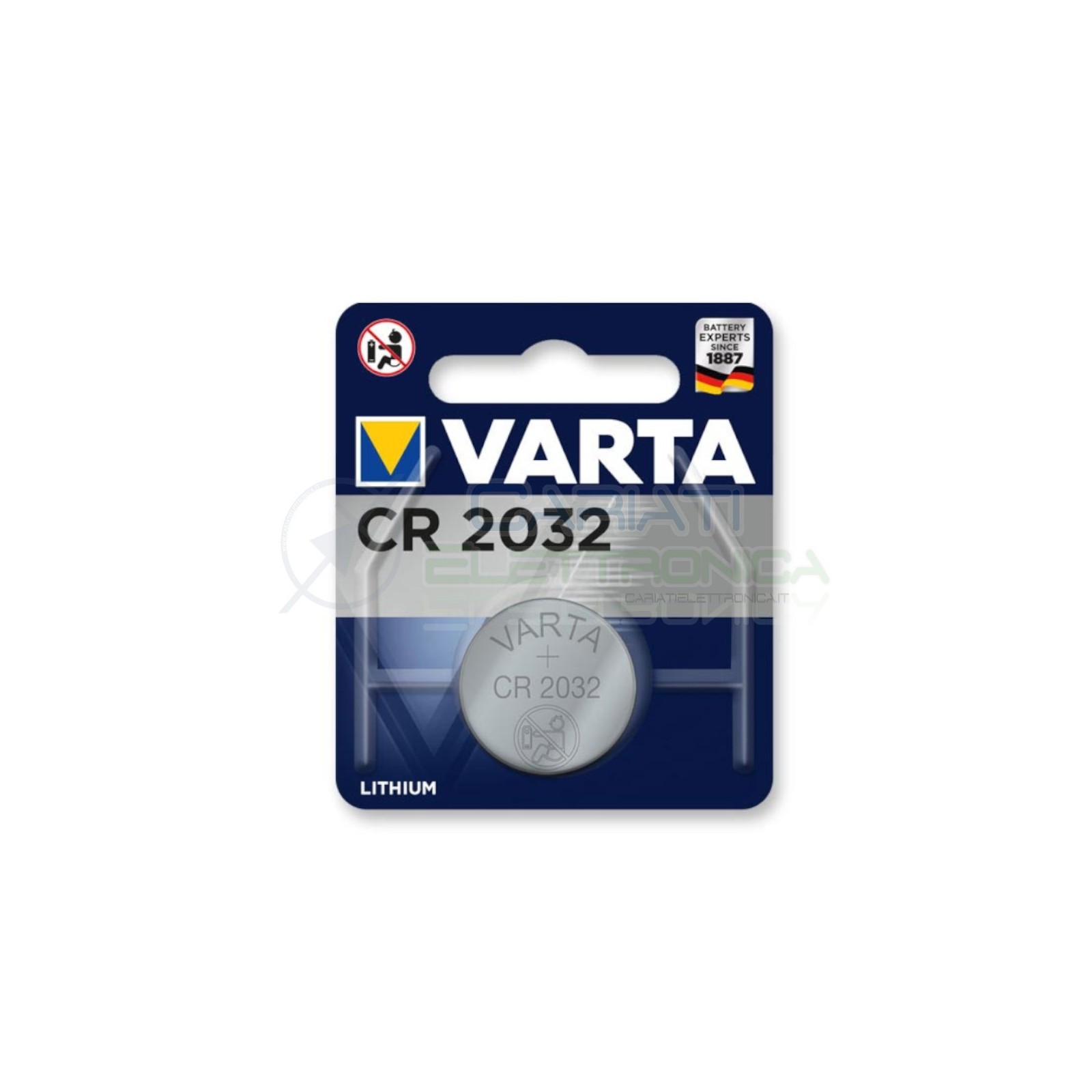 CR2032 Batteria Varta 3V Bottone in litioVarta