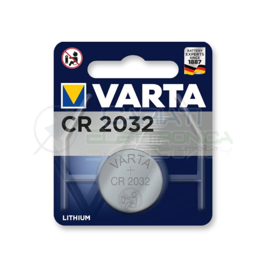 CR2032 Batteria Varta 3V Bottone in litioVarta
