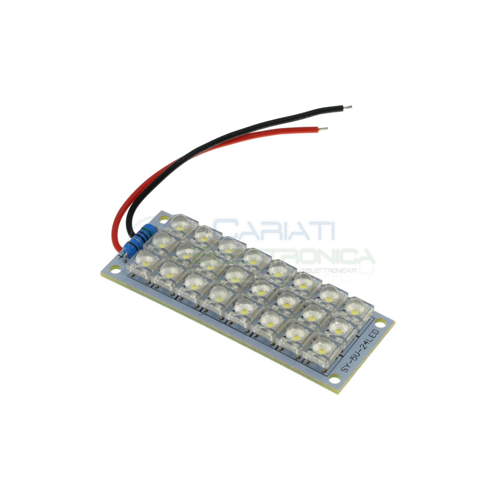 Pannello LED Adesivo Piastra Striscia Luce a 24 Led 12V auto tuning 33x50mm