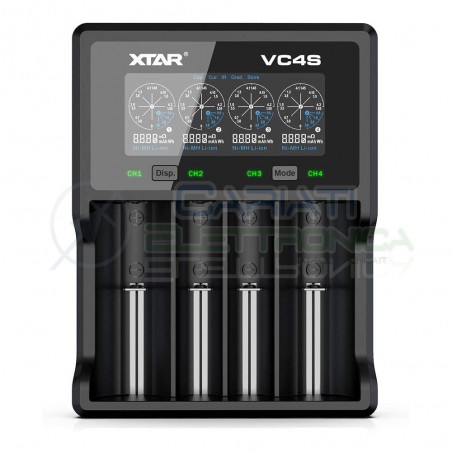 Xtar VC4S USB Caricabatterie per 4 batterie 18650 con porta USB schermo LCD 14500 14650 18650 22650 26650 Li-Ion Battery Char...