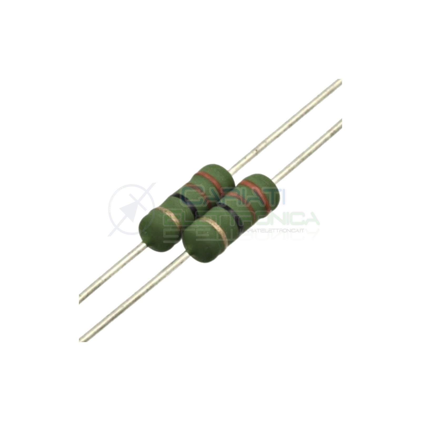 10 pezzi di Resistenza Strato Metallico 100 ohm 1W 1 WATT 5% 100OhmRoyal ohm