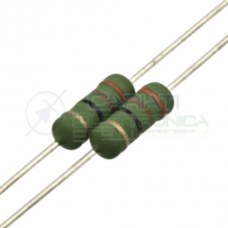 10 pezzi di Resistenza Strato Metallico 100 ohm 1W 1 WATT 5% 100OhmRoyal ohm