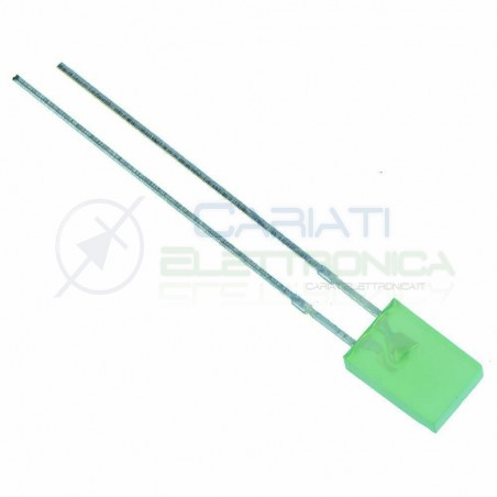 copy of 10 pezzi Led Blu rettangolare rettangolari 110° 2x5x7mm Flat TopGenerico
