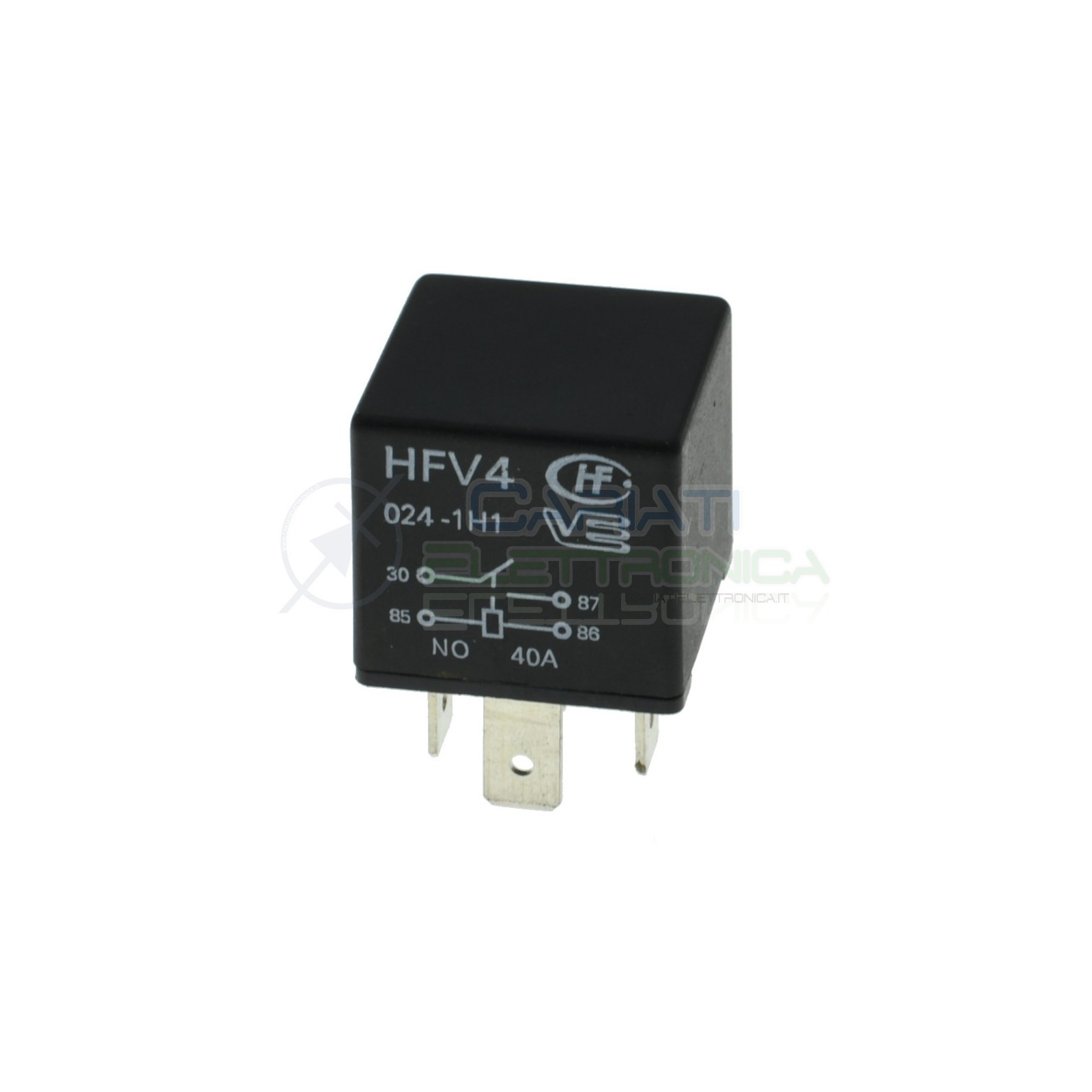 HFV4 Relè 24v 30A 40A Relay Auto Camper Universale 4 Contatti HONGFA RELAY