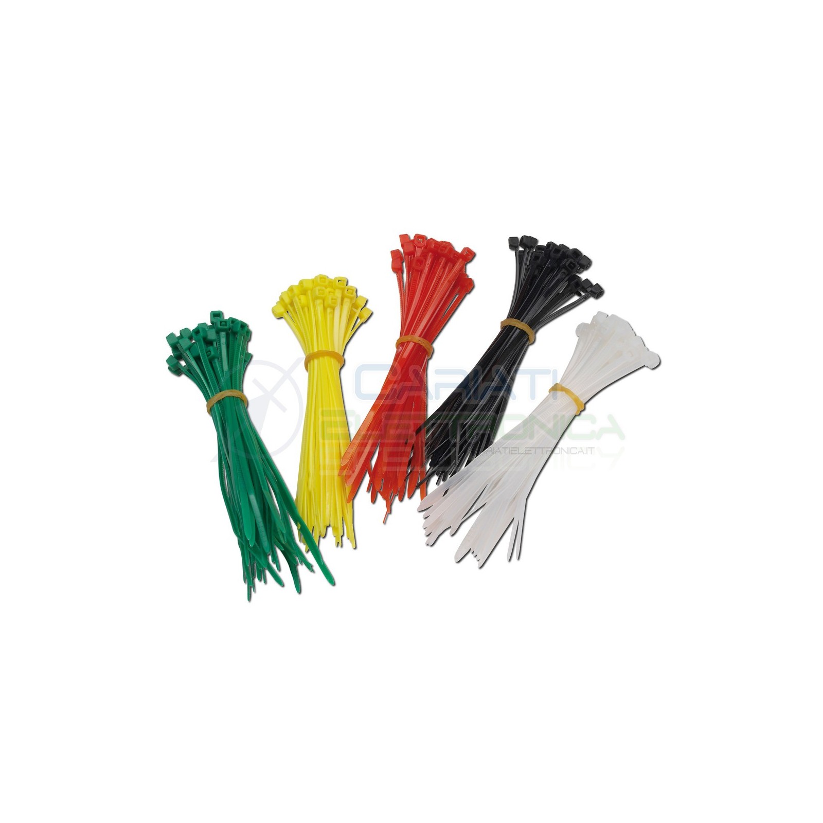 Fascette colorate 100x2,5mm Kit da 200 Pezzi Fascetta colorata Donau