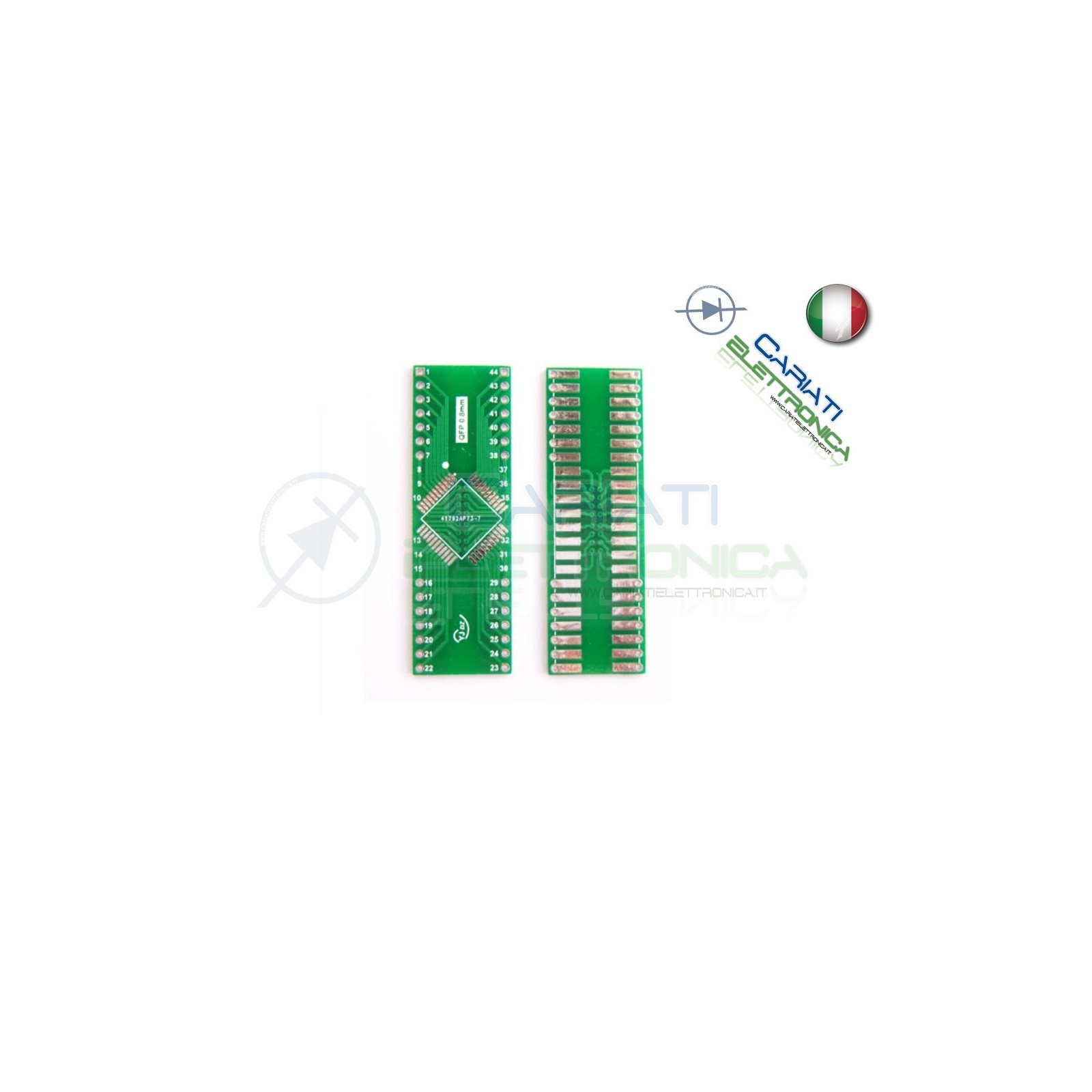 Adattatore Basetta Test PCB QFP44 a DIP