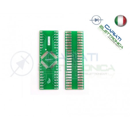 Adattatore Basetta Test PCB QFP44 a DIP